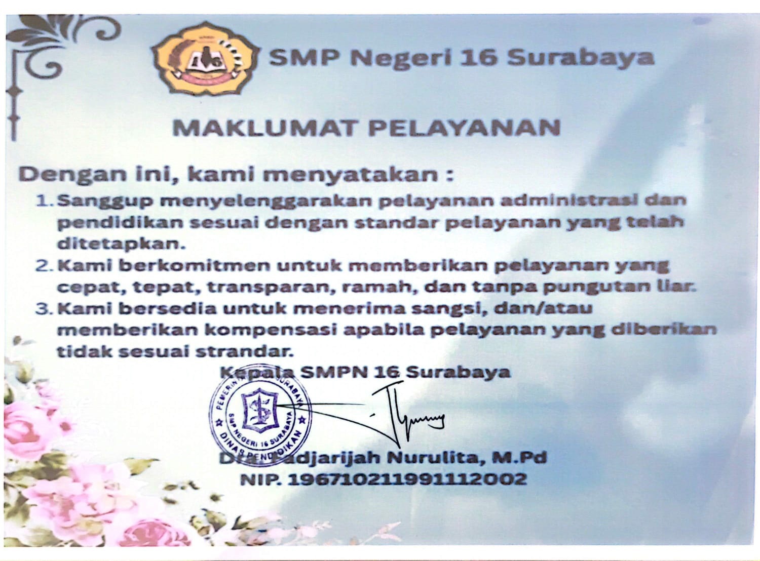 MAKLUMAT PELAYANAN